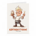 Funny Chef Birthday Card | Raw Kitchen Humour Greeting Card