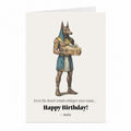 Anubis Birthday Card | Egyptian Mythology Greeting Card