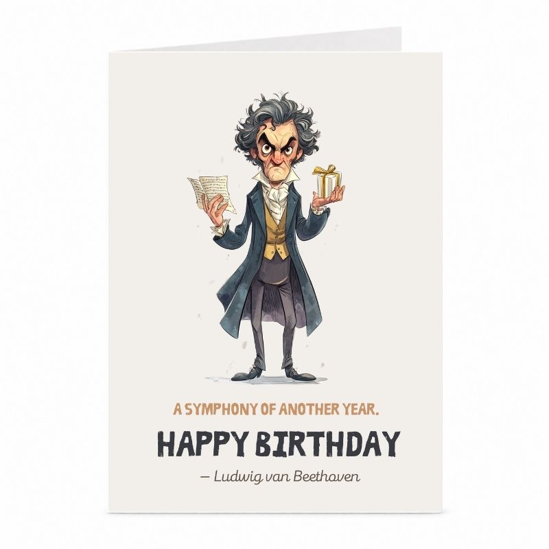 Beethoven Birthday Card | Classical Music Greeting Card