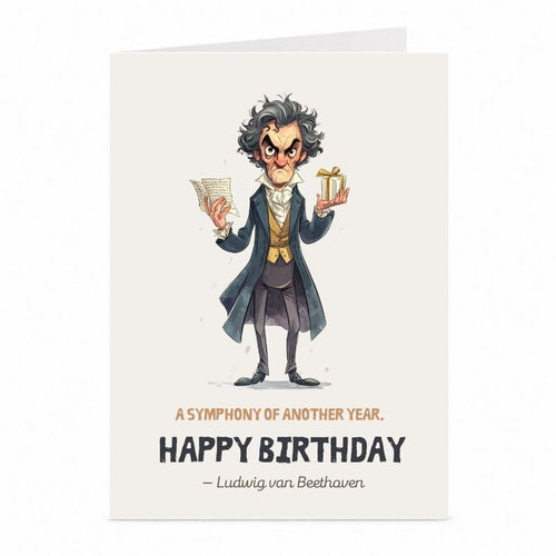 Beethoven Birthday Card | Classical Music Greeting Card