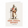 Crusader Knight Birthday Card | Medieval Honour Greeting Card