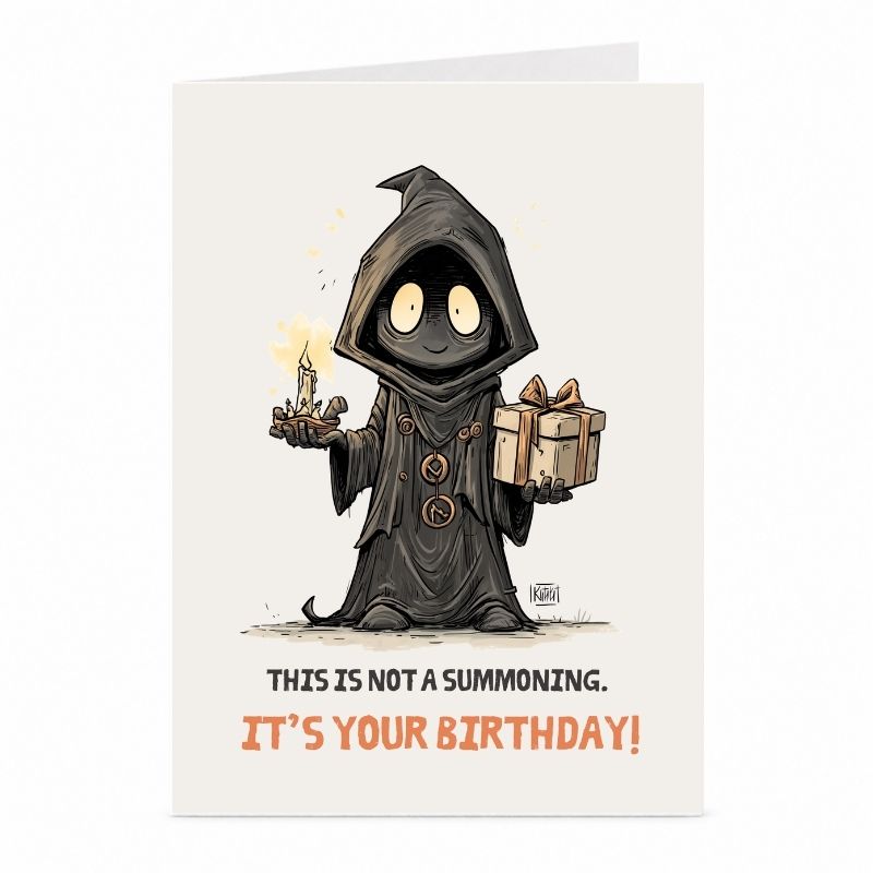 Cultist Birthday Card | Funny Occult Horror Greeting Card