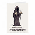 Occult Cultist Birthday Card | Dark Ritual Horror Greeting Card