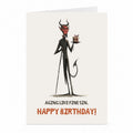 Funny Devil Birthday Card | Dark Humour Ageing Greeting Card