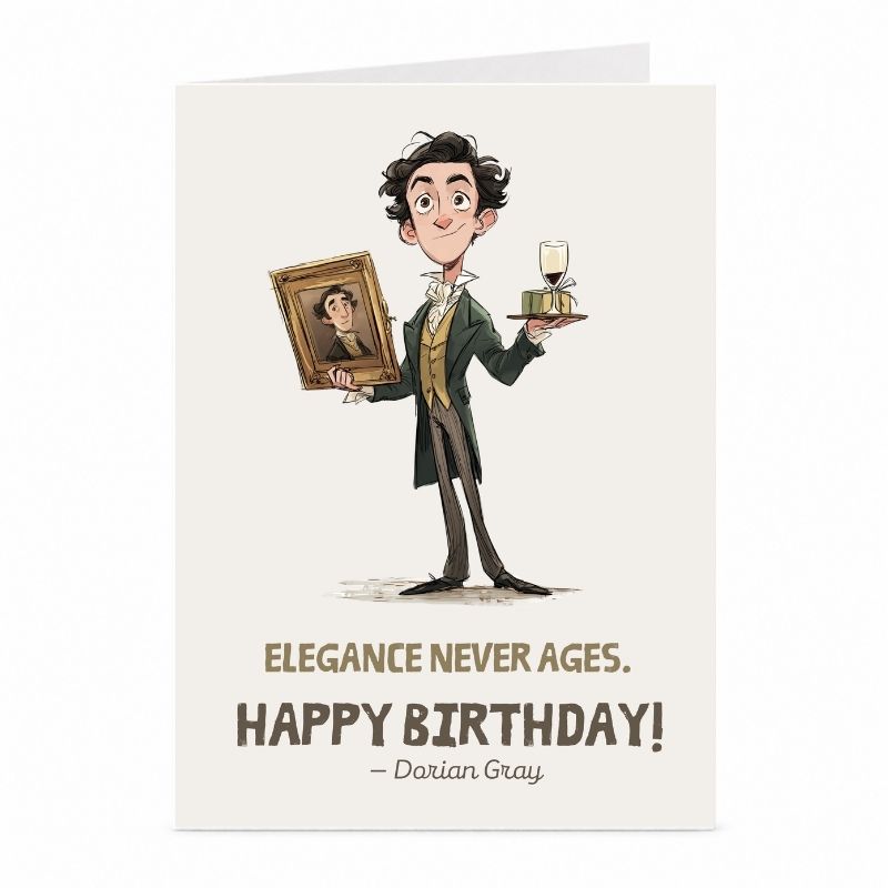 Dorian Gray Birthday Card | Literary Gothic Greeting Card