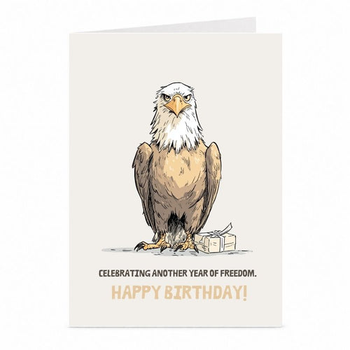 Bald Eagle verjaardagskaart – Amerika & vrijheid ontwerp van JustTheCardGuy