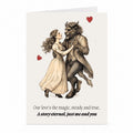Die Schöne und das Biest Liebeskarte – Märchen & Fantasy-Motiv von JustTheCardGuy