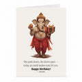 Ganesha Birthday Card | Hindu Deity Greeting Card