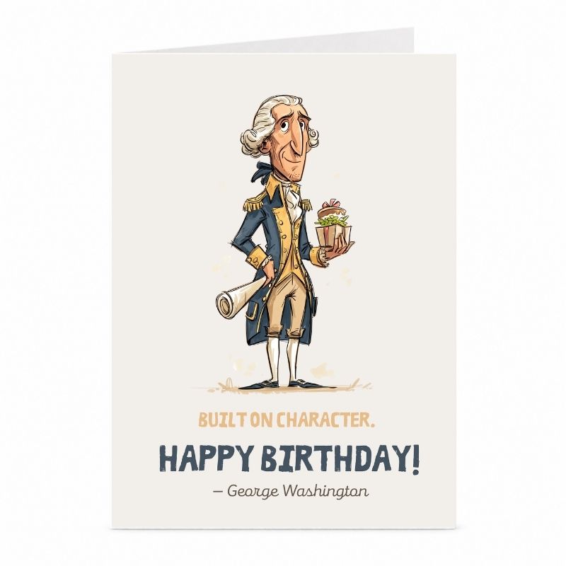 George Washington Birthday Card | Funny American History Card