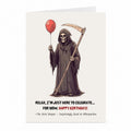 Grim Reaper Birthday Card | Funny Gothic Horror Card