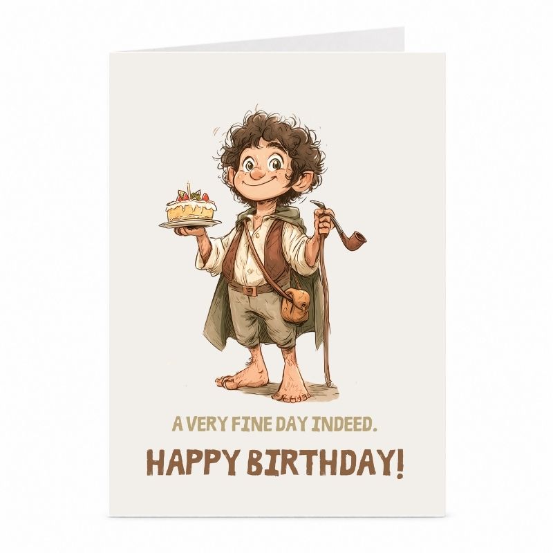 Halfling Birthday Card | Cosy Fantasy Adventure Greeting Card