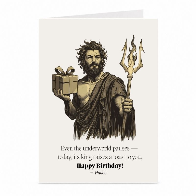Hades Birthday Card | Greek Underworld Greeting Card
