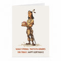 Walk Strong Birthday Card | Inspirational Warrior Greeting Card