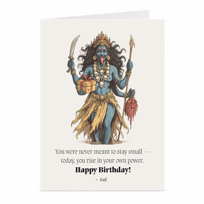 Kali Birthday Card | Hindu Goddess Mythology Card
