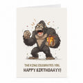 Giant Ape Birthday Card | Funny Monster King Greeting Card