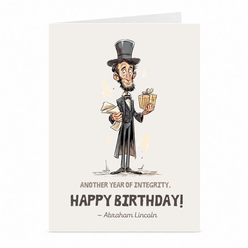 Abraham Lincoln Birthday Card | Historical Integrity Card
