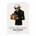 Nosferatu Birthday Card | Funny Vampire Horror Greeting Card