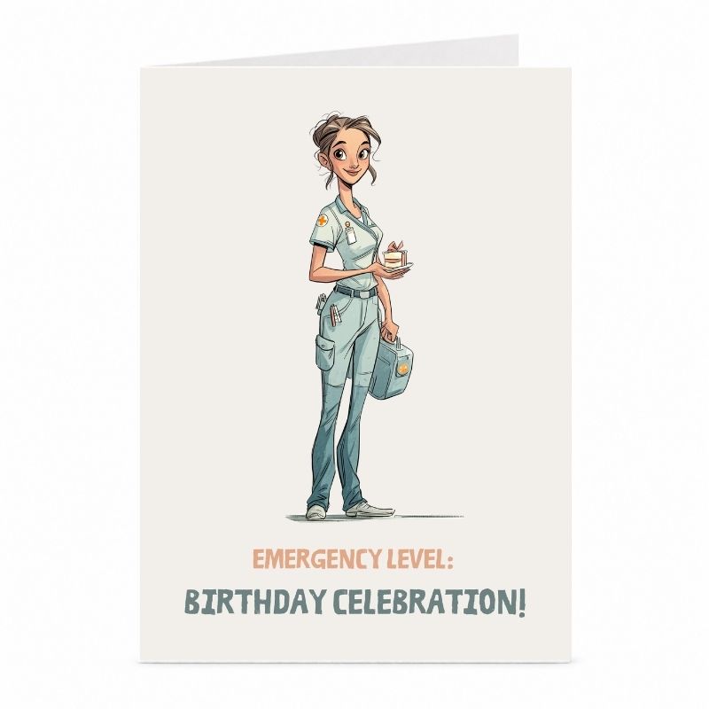 Nurse Birthday Card | Emergency Birthday Celebration Card
