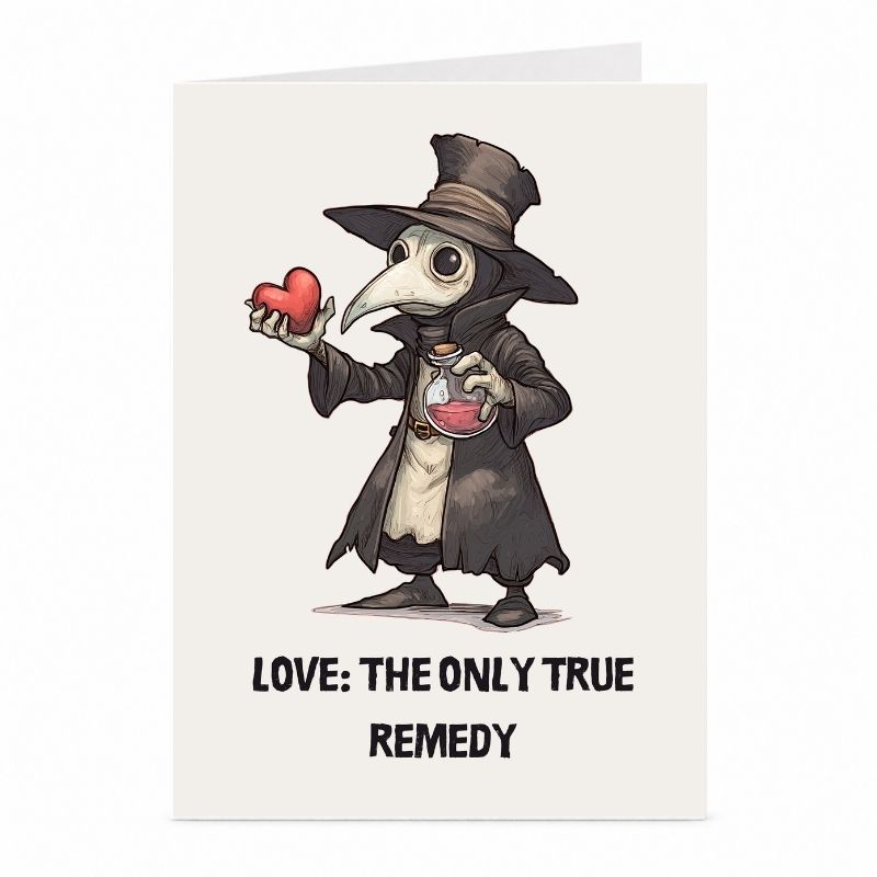 Pestdoktor Liebeskarte – Gothic Horror-Motiv von JustTheCardGuy