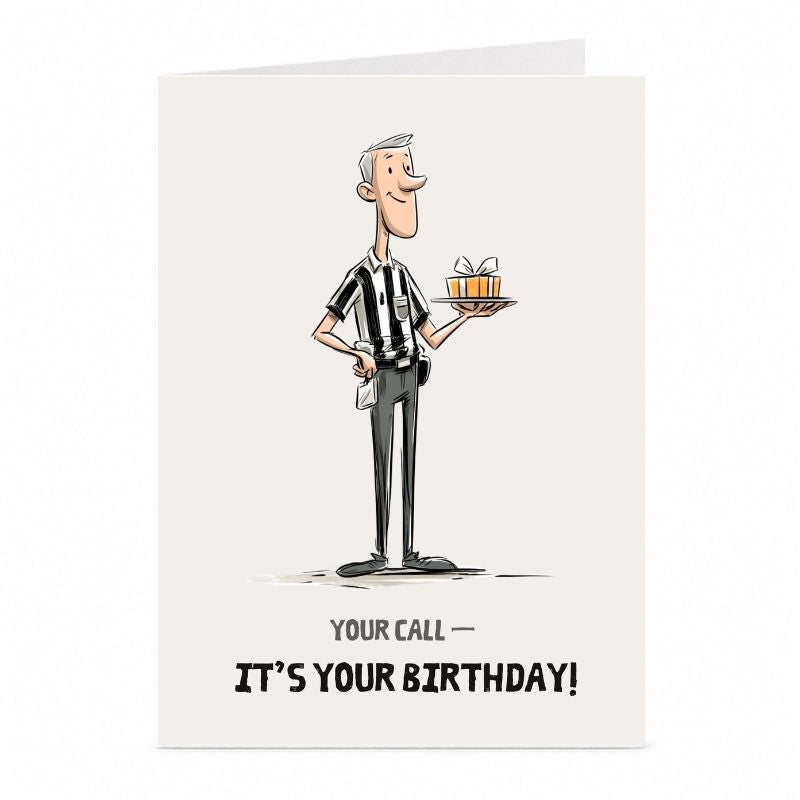 Referee Birthday Card | Funny Sports Official Greeting Card