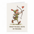 Robin Hood Liebeskarte – Märchen & Fantasy-Motiv von JustTheCardGuy