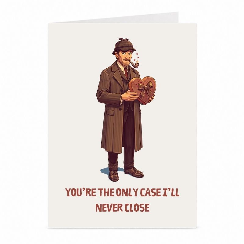 Sherlock Holmes Liebeskarte – Literatur-Motiv von JustTheCardGuy