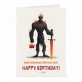 Surtr Birthday Card | Norse Fire Giant Mythology Card