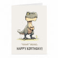 T-Rex Birthday Card | Funny Dinosaur Greeting Card