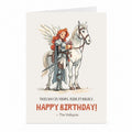 Valkyrie Birthday Card | Norse Mythology Warrior Woman Card