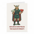Thor Liebeskarte – Nordische Mythologie-Motiv von JustTheCardGuy