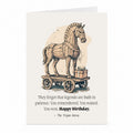 Trojan Horse Birthday Card | Greek Mythology Card