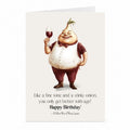 Onion Birthday Card | Funny Ageing and Wine Greeting Card