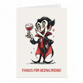 Vampir Liebeskarte – Gothic Horror-Motiv von JustTheCardGuy