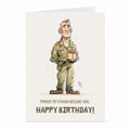 Military Birthday Card | Proud to Stand Beside You Greeting Card