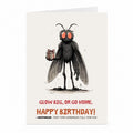 Mothman Birthday Card | Funny Cryptid Glow Greeting Card